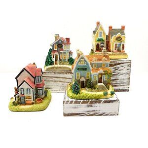 4 Liberty Falls Figurines Hat Shop, Seamstress, Books & Stationery, Signmaker